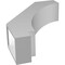 Ekena Millwork 5 1/2-in. W x 18-in. D x 24-in. H Imperial Architectural Grade PVC Knee Brace BRCP055X18X24IMP - alternate 3